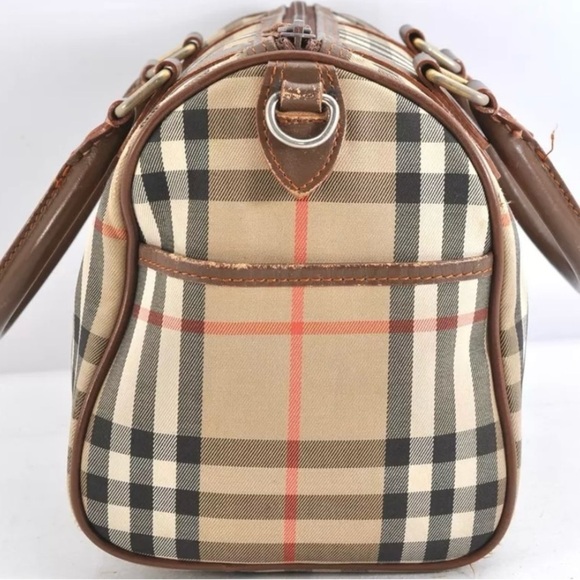 Burberry Nova Check Canvas Leather 2Way Shoulder Hand Bag Beige | Women’s | Used - Picture 4 of 15